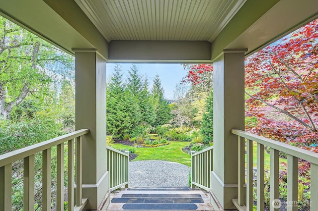 view of balcony