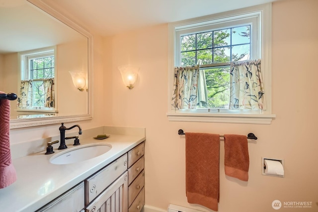 bathroom with vanity