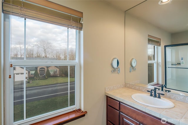 bathroom with vanity