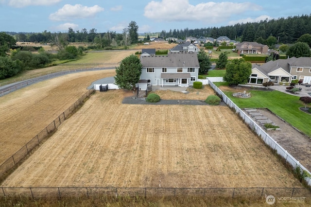 birds eye view of property featuring a residential view