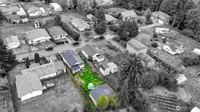 bird's eye view with a residential view