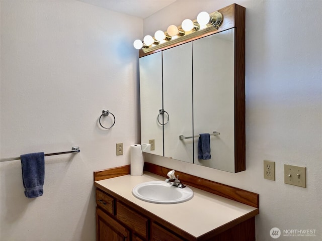 bathroom with vanity