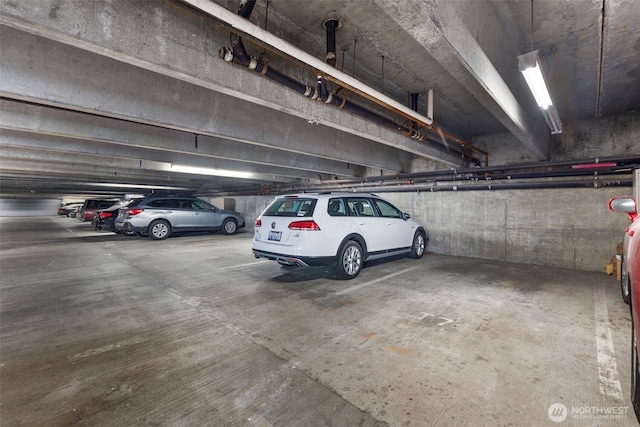 view of parking deck