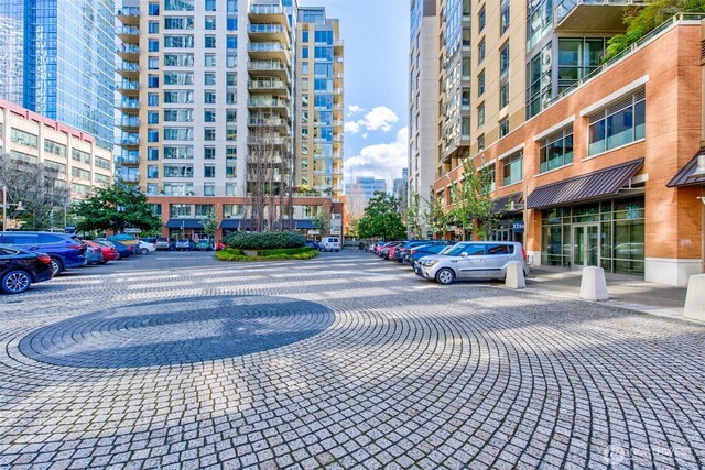 exterior space featuring a view of city