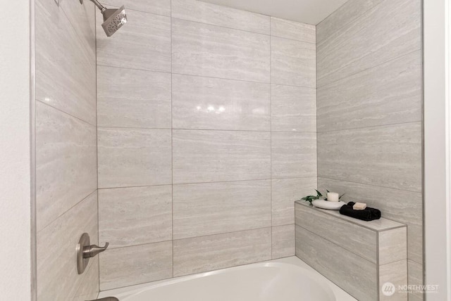 full bathroom with bathtub / shower combination