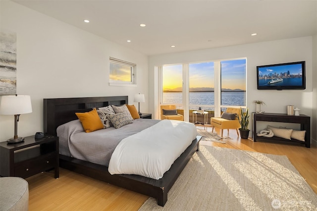 1514 Alki Ave SW, Seattle, WA 98116 - bedroom with light wood finished floors and recessed lighting