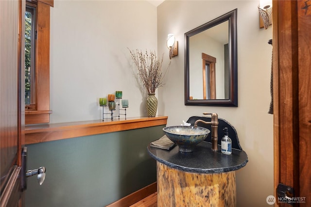 bathroom featuring a sink