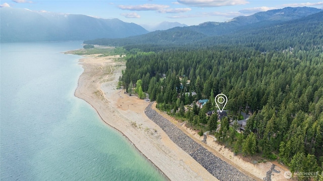 590 Domerie Bay Rd, Ronald, WA 98940 - view of property location featuring a heavily wooded area and a water and mountain view