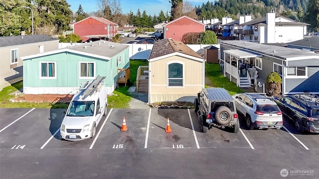 bird's eye view featuring a residential view