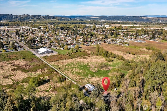 1501 13th St SE, Puyallup, WA 98372 - bird's eye view featuring a mountain view