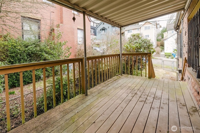 view of wooden terrace