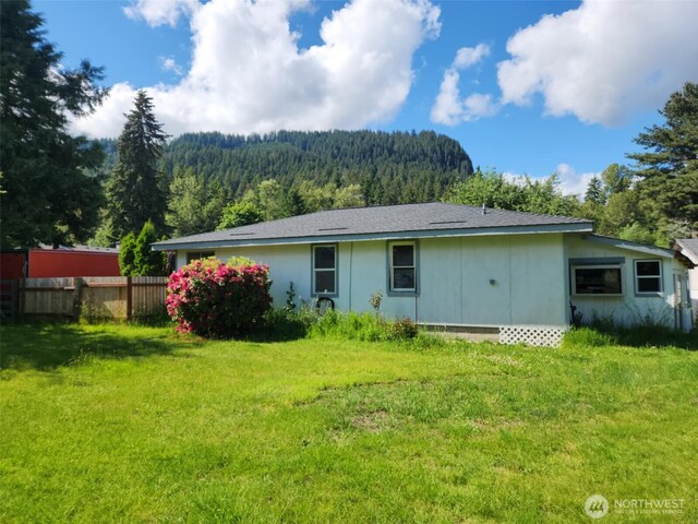 160 Gharet Rd, Randle, WA 98377 - rear view of property featuring a wooded view