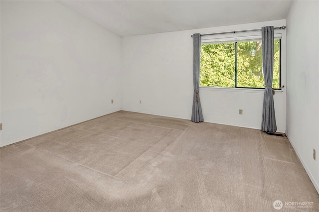 view of carpeted empty room