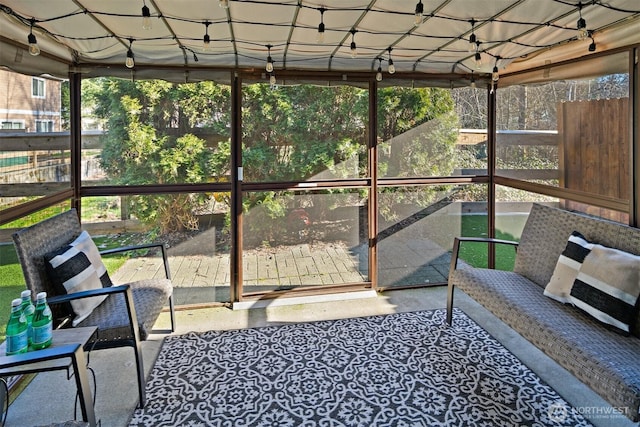 view of sunroom / solarium