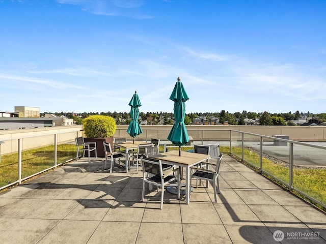 view of patio / terrace featuring outdoor dining space