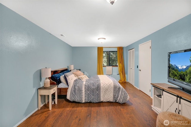 14120 139th Ave SE, Snohomish, WA 98290 - bedroom featuring visible vents, baseboards, and wood finished floors