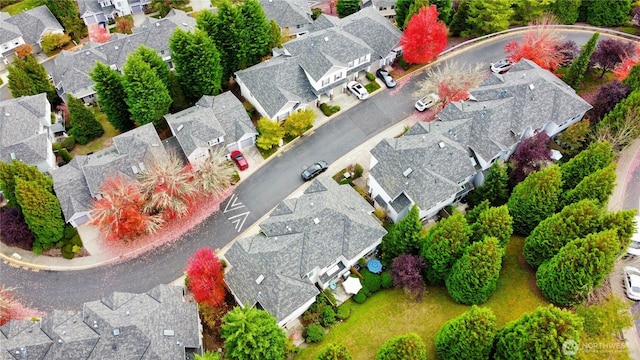 drone / aerial view featuring a residential view