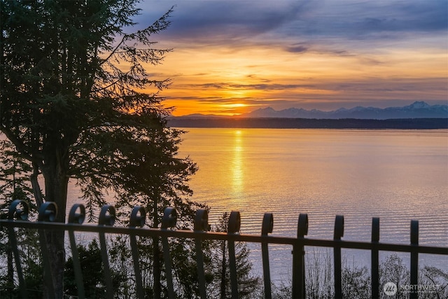 water view featuring a mountain view