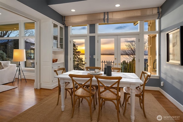 sunroom with french doors and a wealth of natural light