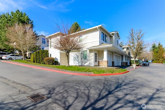 view of front of property with an attached garage