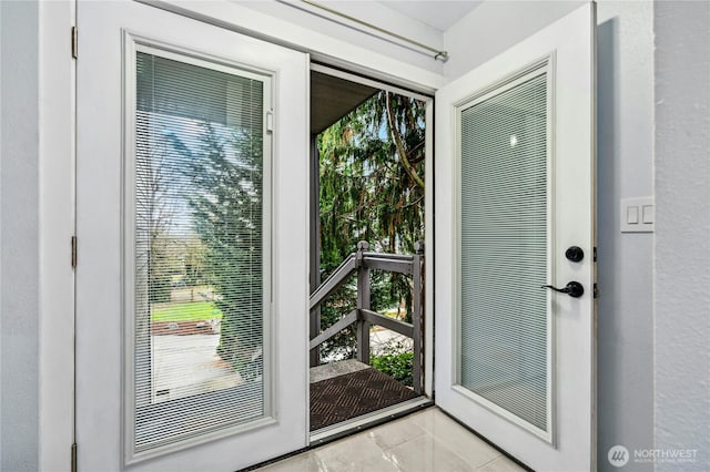 view of doorway to outside