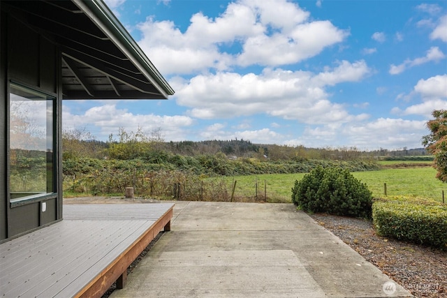 exterior space featuring a patio and a deck