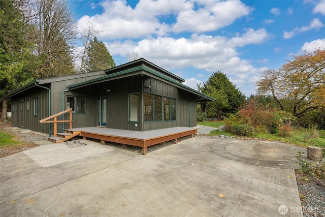 view of front of house featuring a porch and board and batten siding