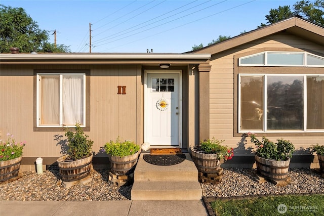 view of property entrance