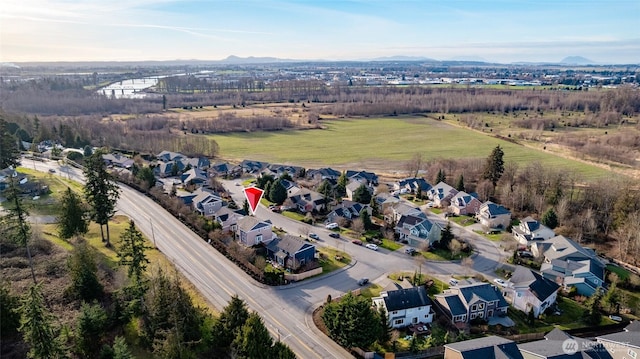 bird's eye view featuring a residential view