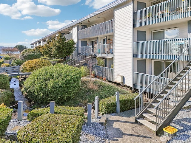 view of property with stairway