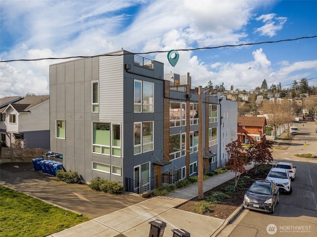 view of property with a residential view