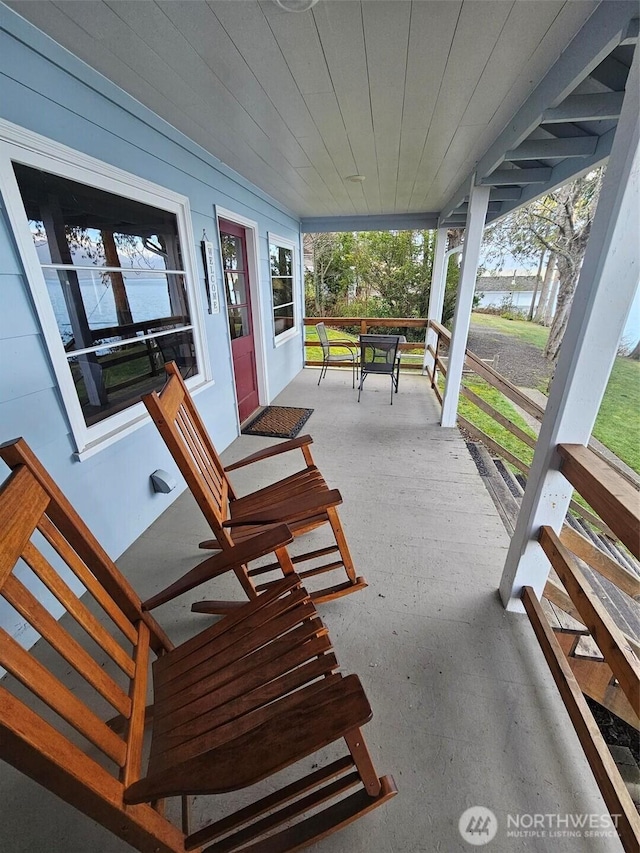 view of patio / terrace featuring a porch