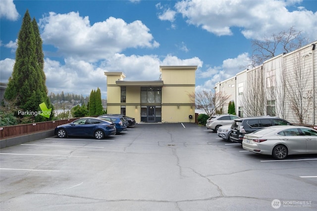 view of uncovered parking lot