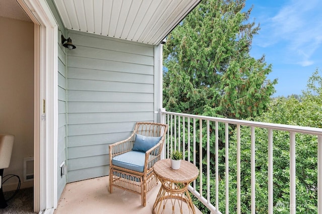 balcony with visible vents