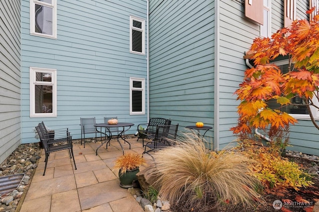 view of patio / terrace featuring outdoor dining area