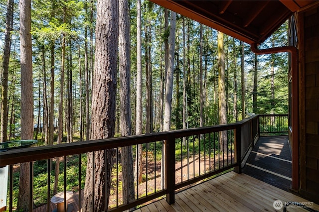view of deck