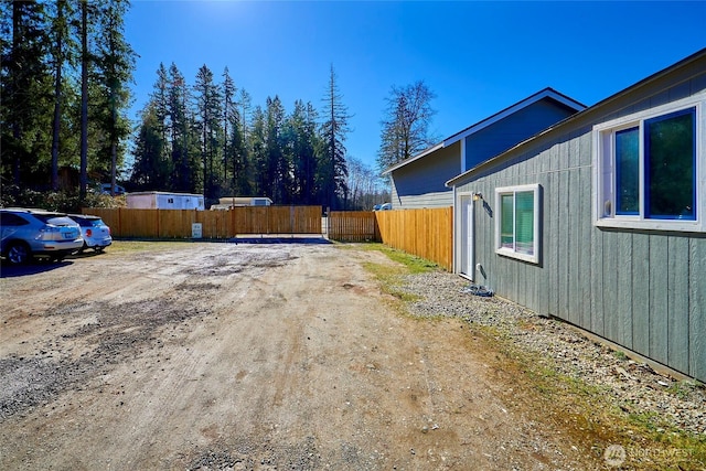 exterior space with fence