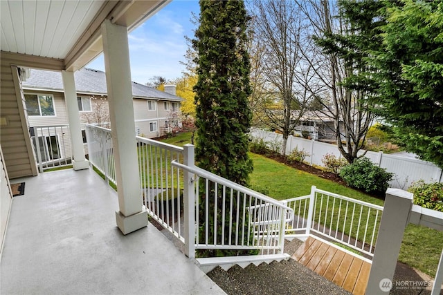 view of balcony