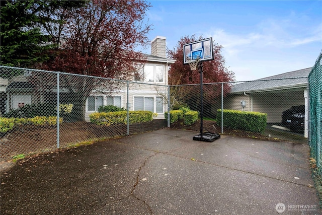 view of patio with fence