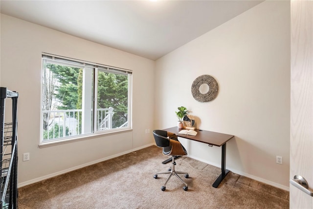 11130 SE 208th St Unit J204, Kent, WA 98031 - office area featuring baseboards and carpet