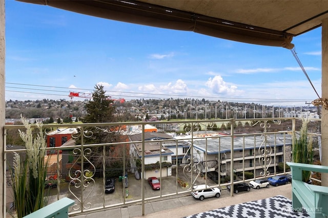 view of balcony