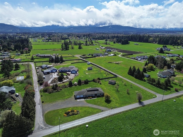 602 Mccomb Rd, Sequim, WA 98382 - bird's eye view with a rural view and a mountain view