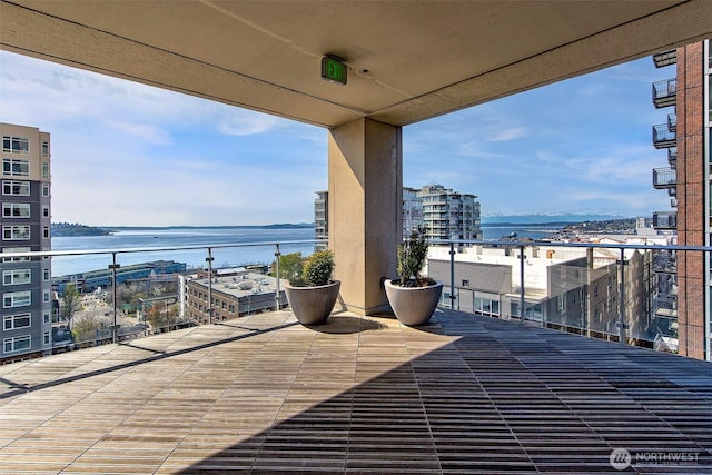 2821 2nd Ave Unit 1005, Seattle, WA 98121 - balcony featuring a water view and a city view
