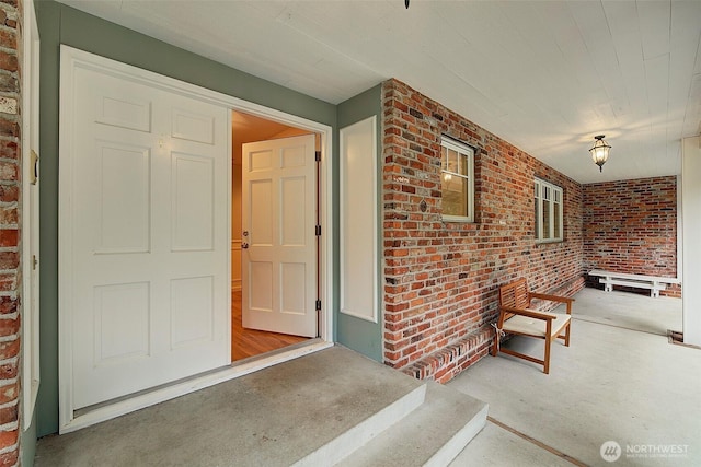 entrance to property with a porch