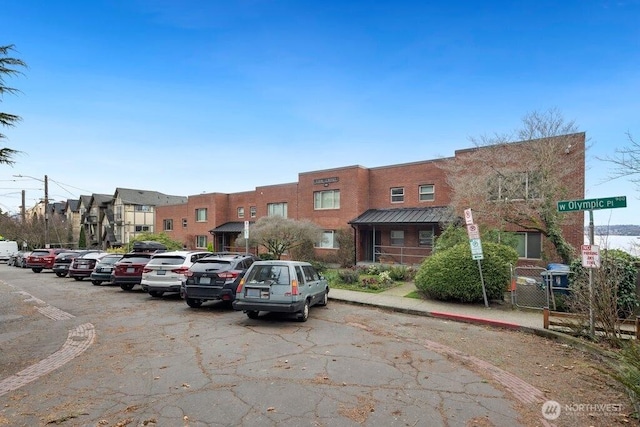 view of uncovered parking lot