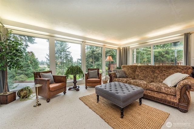 view of sunroom / solarium