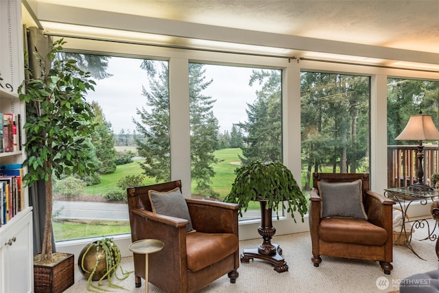 sunroom featuring plenty of natural light