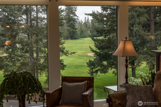 view of sunroom