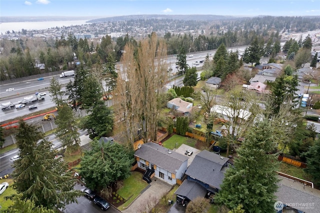 drone / aerial view featuring a residential view