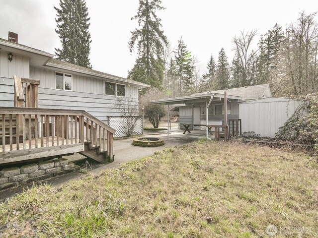 rear view of house with a patio area